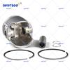 6M6 STD Piston Set For Yamaha 650cc SJ650 WR650 2 Cylinder Outboard Engine 6M6-11631-00-95 6M6-11631-01-93 6M6-11601-00 77mm
