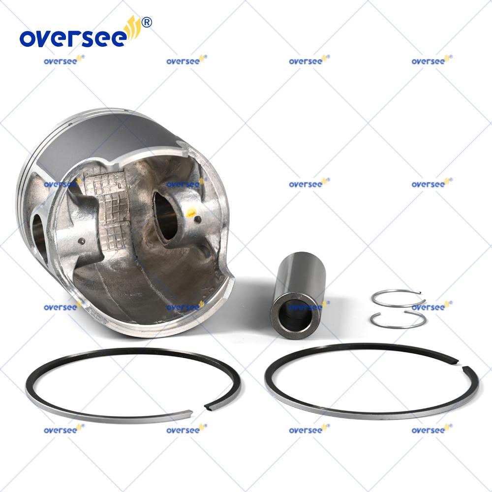 6M6 STD Piston Set For Yamaha 650cc SJ650 WR650 2 Cylinder Outboard Engine 6M6-11631-00-95 6M6-11631-01-93 6M6-11601-00 77mm