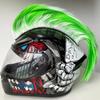 Creative Personality Motorcycle Electric Helmet Decoration Mohawk Wig Hair Motorbike Helmet Accessories Stickers Cosplay Styling