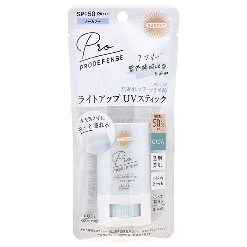 Kose Suncut Prodefense Light Up УФ-солнцезащитный стик SPF 50+ PA+++