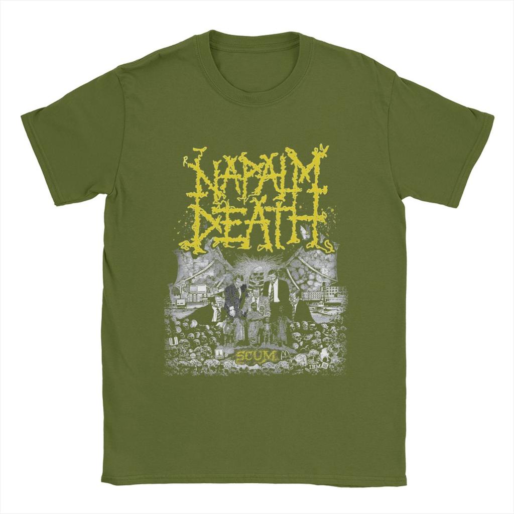 Футболки Napalm Death, мужские хлопковые футболки, новинка, футболка с круглым вырезом, короткий рукав, одежда больших размеров