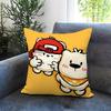 Sticker cute bear stickers Cushion Cover Comfortable Reversible Pillow Cover Ideal for Car Sofa Bedroom  Beyond
