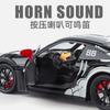 1:24 Porsche 911 GT3 RS Тираннозавр Рекс Расписной Модифицированный Гоночный Сплав Металл Литье под Давлением Модель Автомобиля Коллекционные Предметы Хобби Дисплей Подарки