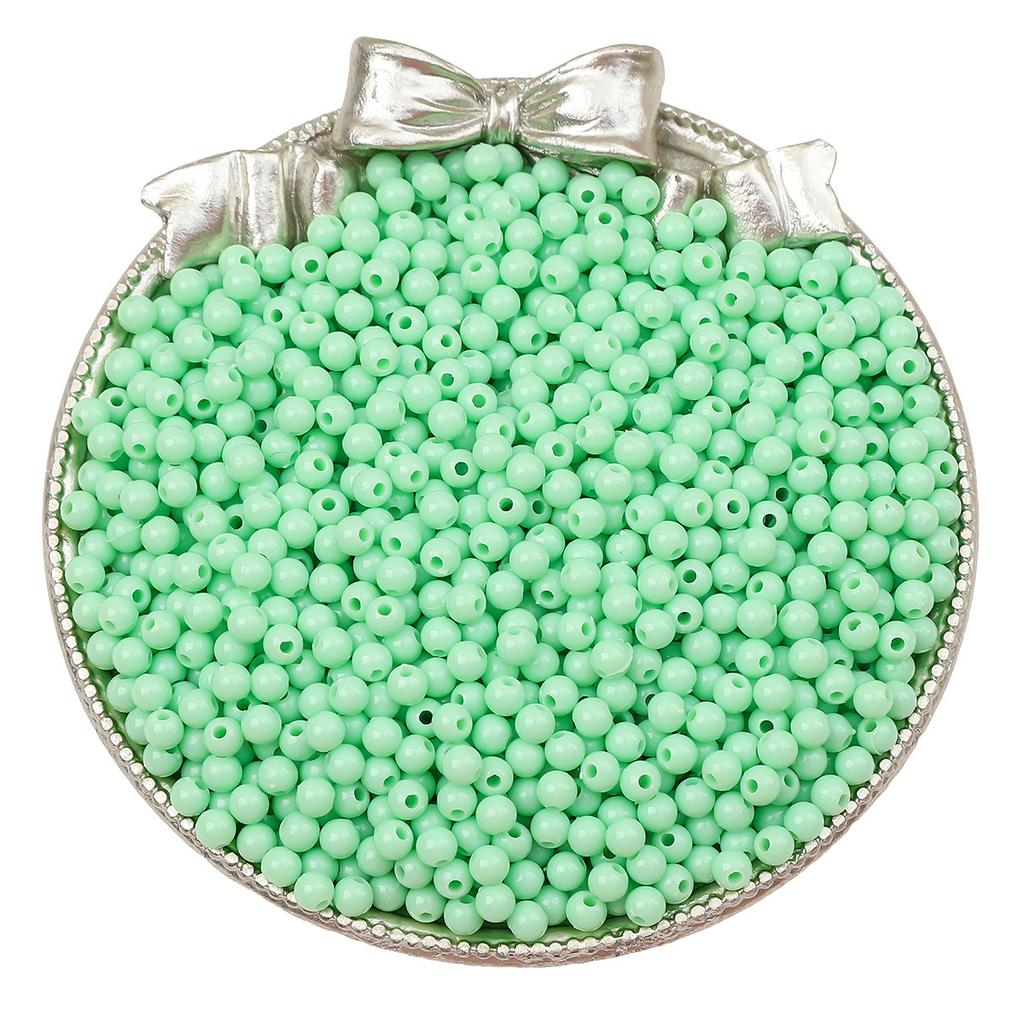 Бусины для браслета ручной работы 3/4 мм акриловые однотонные круглые бусины бусины ручная работа бусины для браслета россыпью бусины ювелирные аксессуары