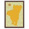 Yanoman Jigsaw Puzzle Silhouette Disney Winnie the with Exclusive Patterned Ornament Cell Hanging Framed Frame, Pooh, Mount, Sticker, UV-Cut Cover,