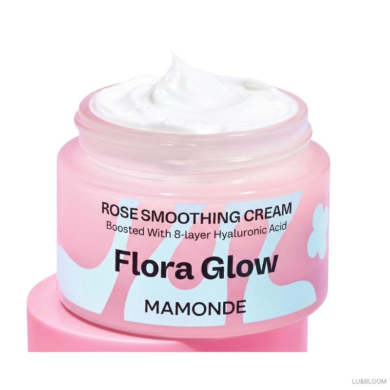 Mamonde Flora Glow Rose Smoothing Cream 50ml (+Free gift)