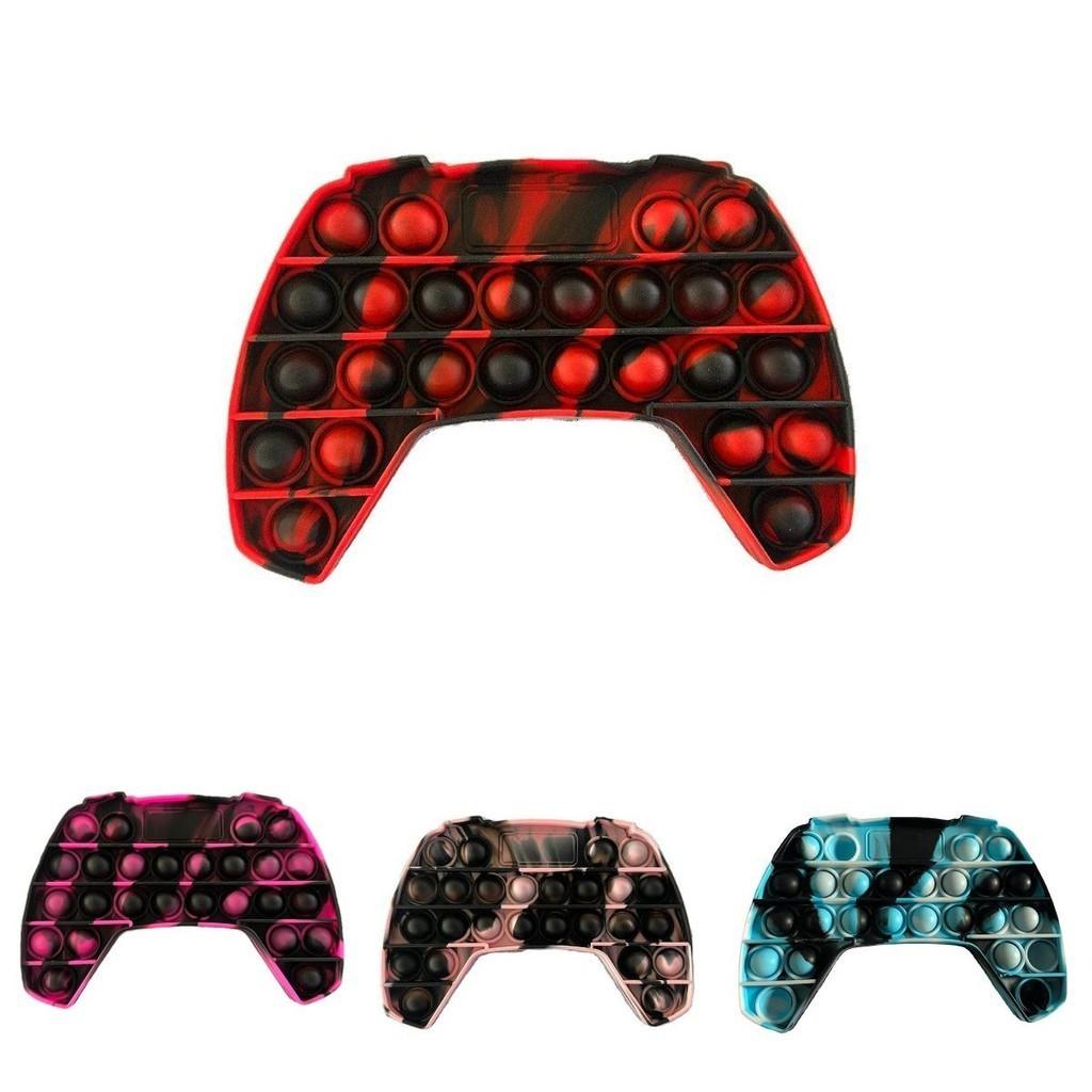 Colorful Silicone Gamepad Fidget Toy With Push Bubbles For Anxiety Reduction