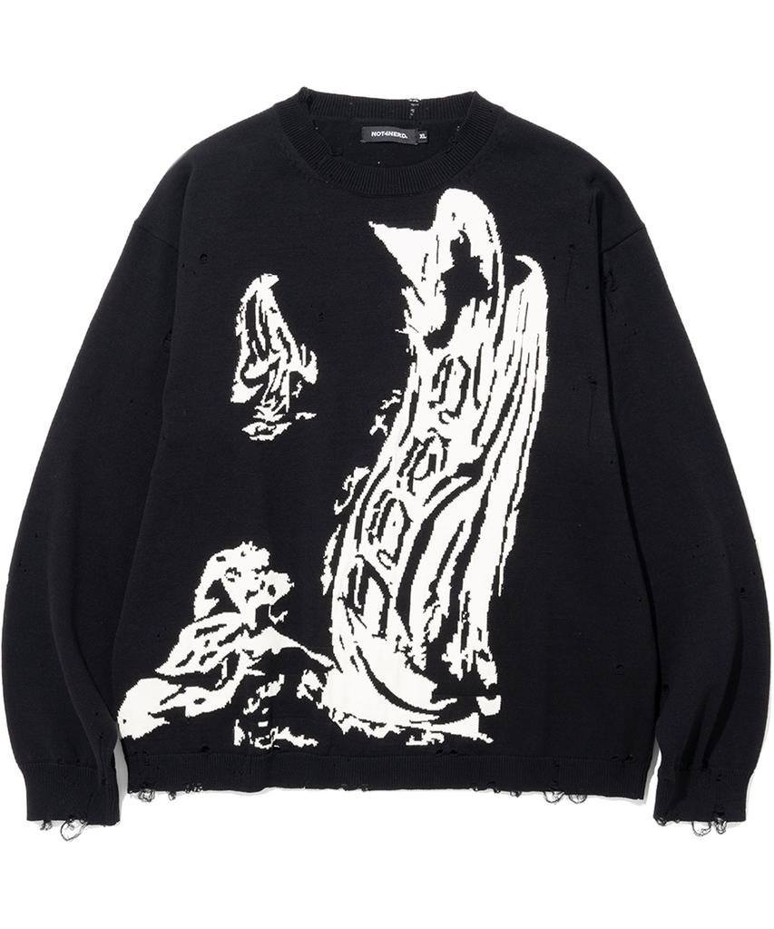 NOT4NERD Pilgrimage Knit Sweater - Black