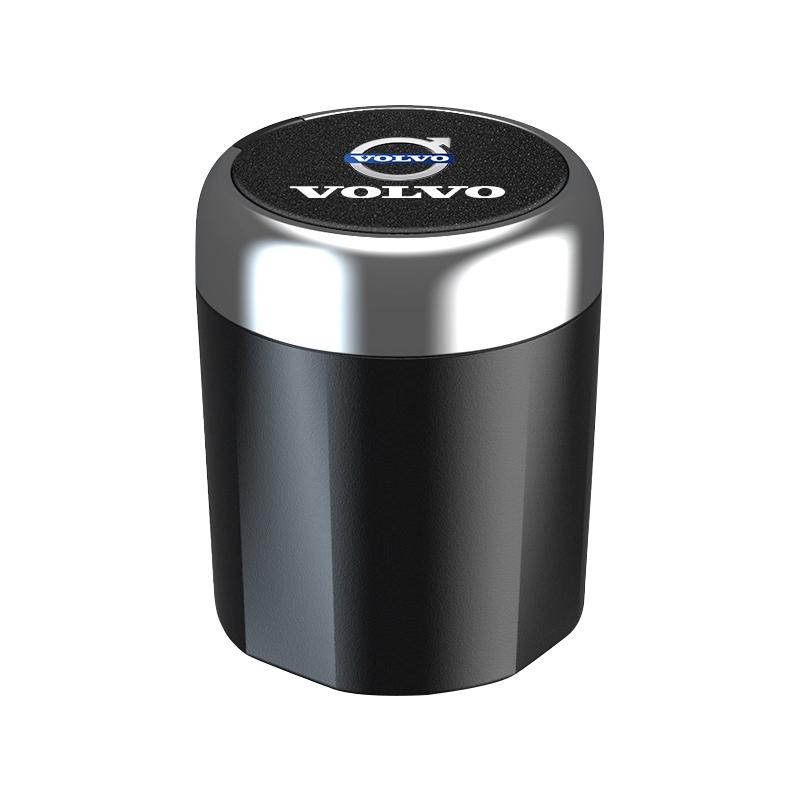 Светодиодная автомобильная пепельница, портативный мусорный бак, контейнер для хранения для Volvo XC60 S60 V40 V50 V60 S80 S40 C30 AWD C70 S40 S60 S80 S90