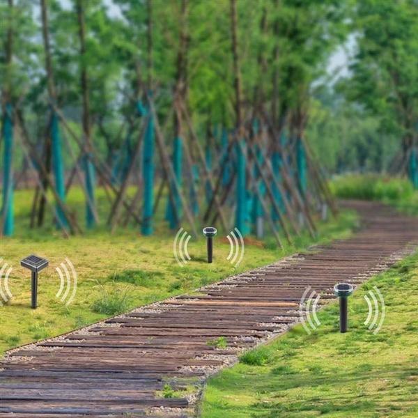 Наружный непромокаемый солнечный ультразвуковой вибрационный отпугиватель вредителей, отпугиватель змей для газона, сада, двора, фермы