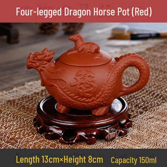 Коллекция чайников из фиолетовой глины: 72 модели, чайники Zhuni Xishi объемом 120–200 мл, идеально подходящие для утренних рынков