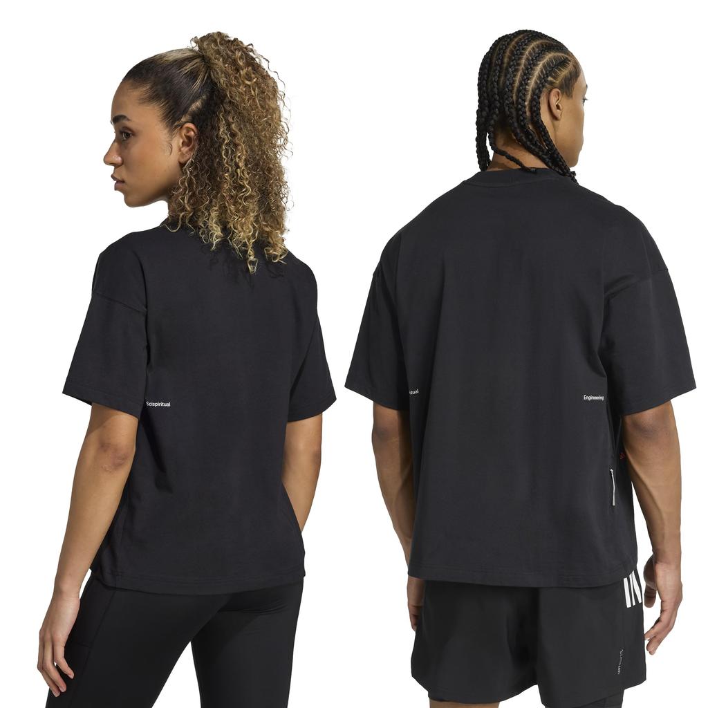 Men's Running T-Shirt Adidas ADI365 HK T UF Black Short Sleeve Loose Fit JXX67 KA8985