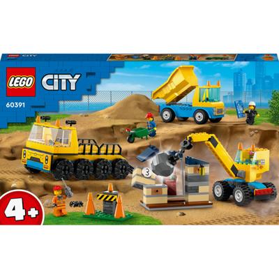 LEGO City 60391 Строительный грузовик, кран, разноцветные