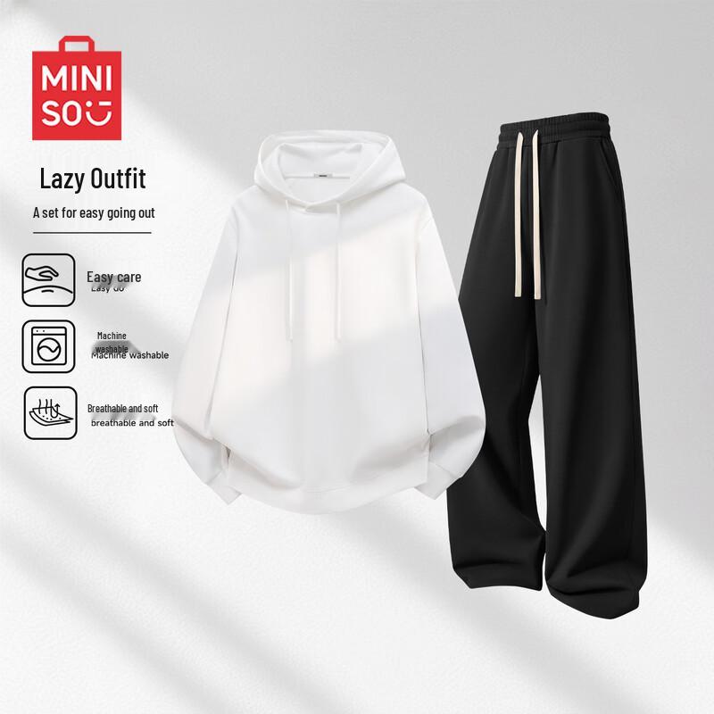 MINISO Мужской повседневный комплект: худи и брюки