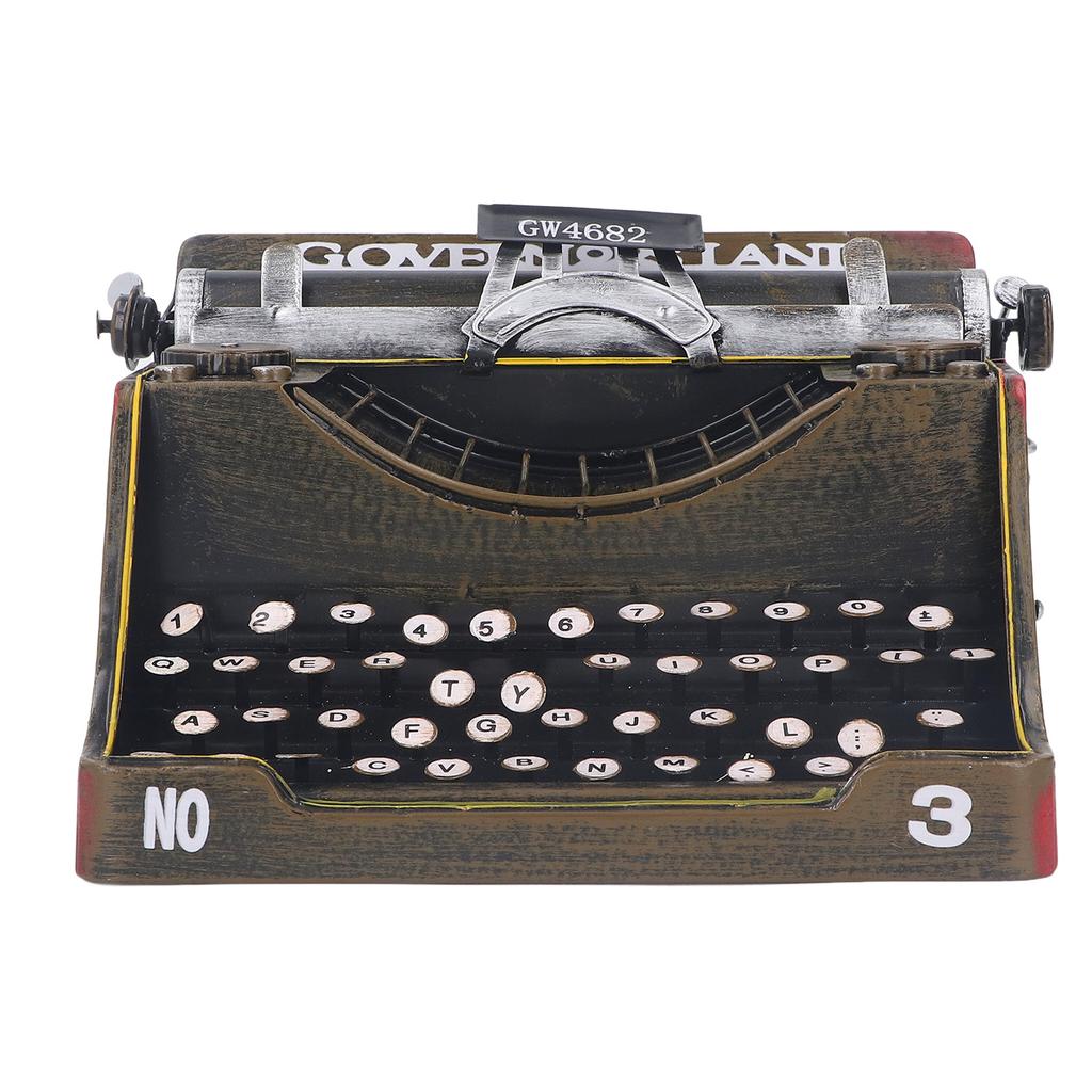 Retro Vintage Typewriter Decoration Sturdy Stylish Retro Typewriter Model Prop for Homes Living