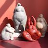 Скандинавская глиняная фигурка из смолы, толстая женщина, украшение для дома, гостиная, крыльцо, тумба под телевизор, модель комнаты, ювелирные изделия