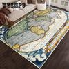 Nordic Style 3D Printed Map Carpet Home Living Room Sofa Floor Mat Bedroom Covered With Bedside Carpet