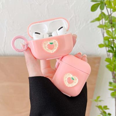 Мягкий силиконовый чехол для наушников Love 3d с сердечками, фруктами и клубникой для Apple Airpods Pro 2 1 3, беспроводная Bluetooth зарядная коробка, капа