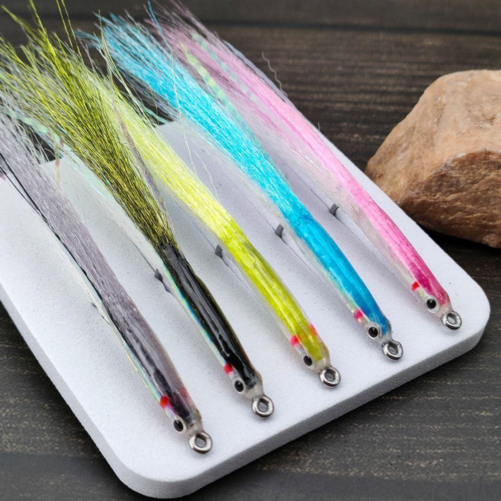 Realistic Fish Eye Surf Candy Fly Lure Stainless Hooks Sea Trout Fly Saltwater Fishing