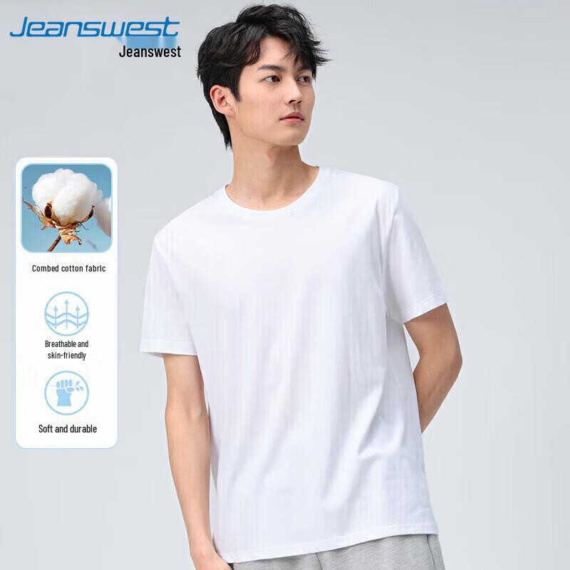 Jeanswest Men's Summer Cotton Short Sleeve T-Shirt