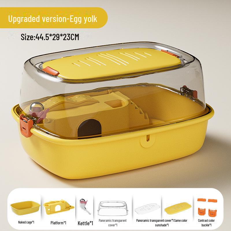 Акриловый замок-клетка для хомяков с прозрачным окном - для помещений, полный комплект