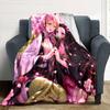 1pc Blanket - Mitsuri & Nezuko Print Design,Lightweight Blanket for Sofa,Bed- Soft &Warm,Gift for All Seasons