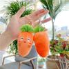 Gift Vegetables Carrot Keychain Carrot Plush Keychain Plush Carrot Keyring Cartoon Key Holder