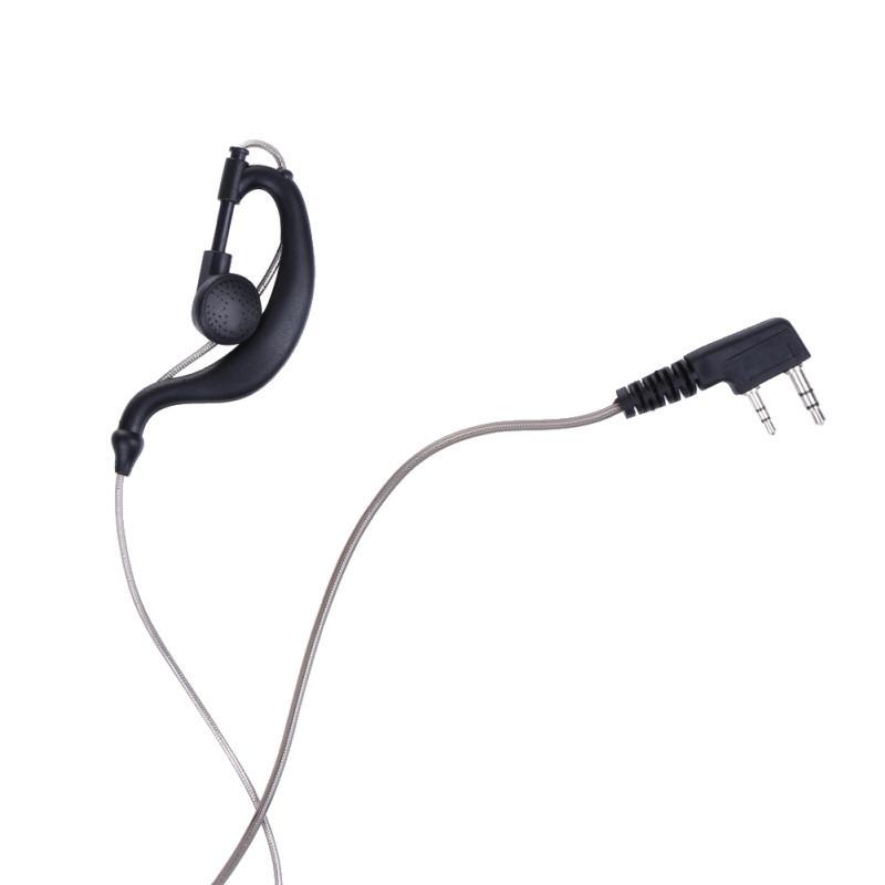 1 шт. Гарнитура K-Jack для радиостанций Kenwood Quansheng Tyt Hyt Рация 2-контактная Гарнитура K-типа Наушник с алюминиевой фольгой