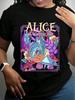 Alice In Wonderland T Shirt Santa Hat Unisex 4