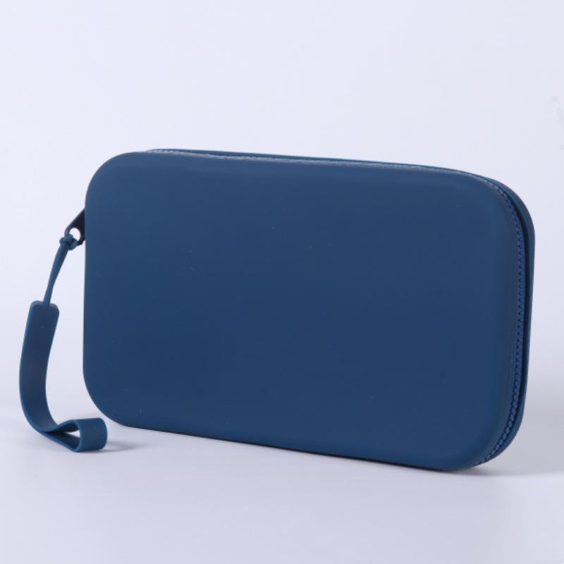 Silicone Storage Bag with Zipper for Phone Cables