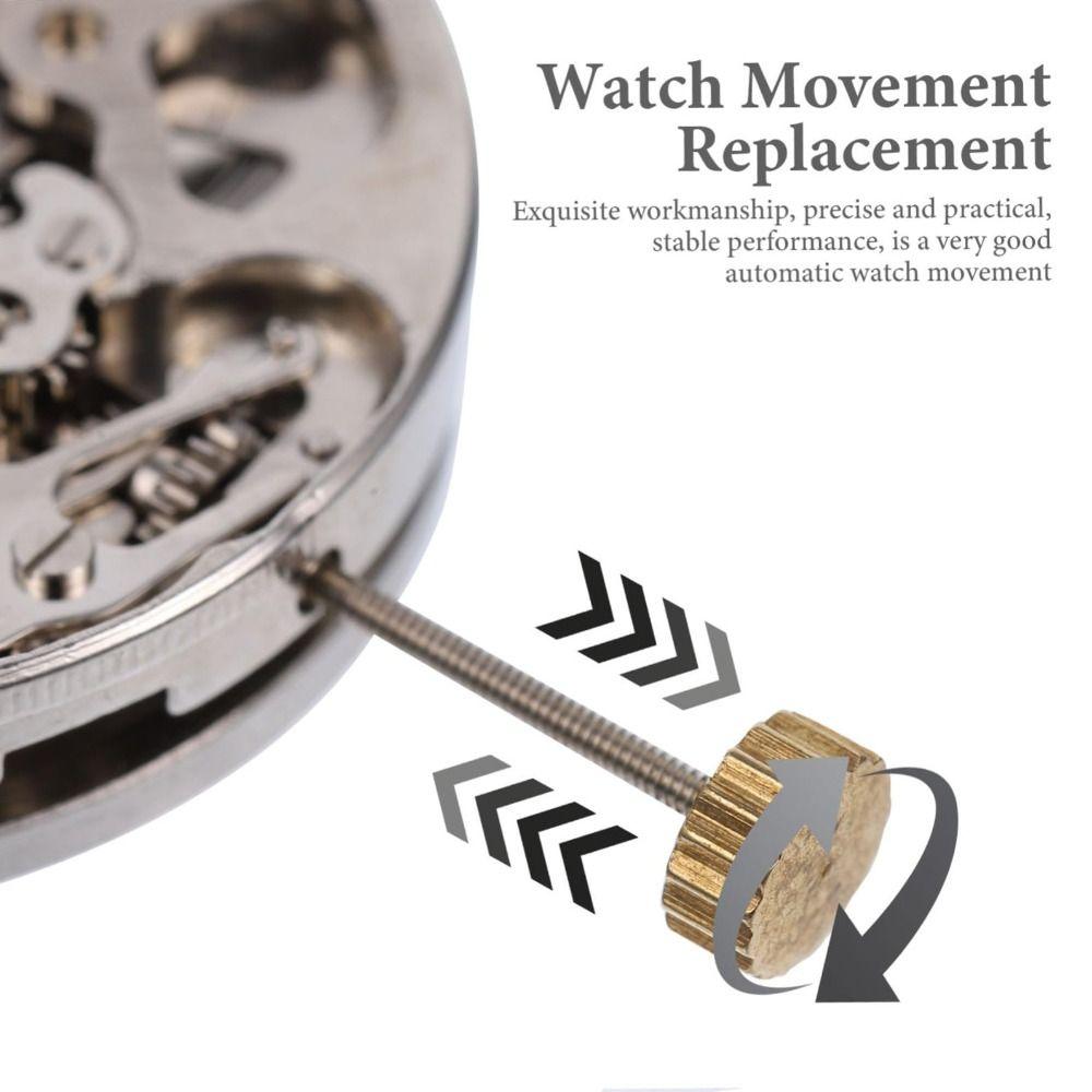 White Movement Watch Movement 3 Hands Mechanical Watch Movement Watch Repair
