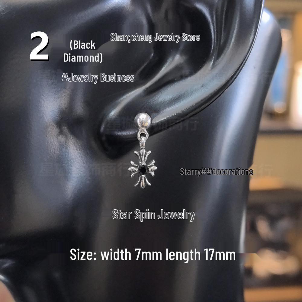 Новые висячие серьги G-Dragon с цветными бриллиантами для мужчин и женщин, белая медь, тайское серебро, серебряная игла s925