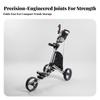 Push Cart Foldable Golf Trolley with Umbrella Holder Travel-Ready for Golfers