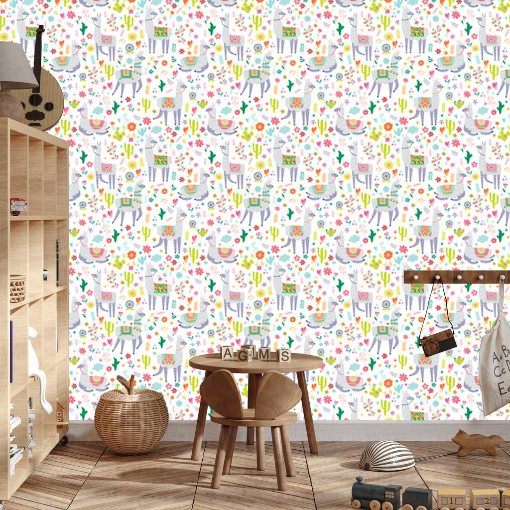 Llama Animals and Plants Wallpaper for Living Room and Bedroom 50x1000