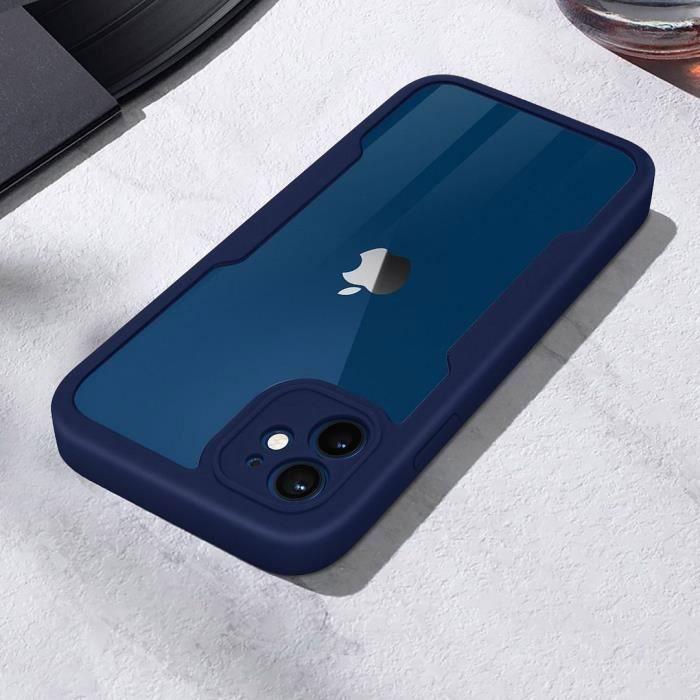 Protective Case - BOOLING - for iPhone 12 - Reinforced - 360° Full - Navy Blue