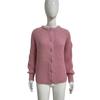 Women Sweater Coat Round Neck Long Sleeve Solid Color Button Down Cardigan Sweater Thick Warm Knit Outwear