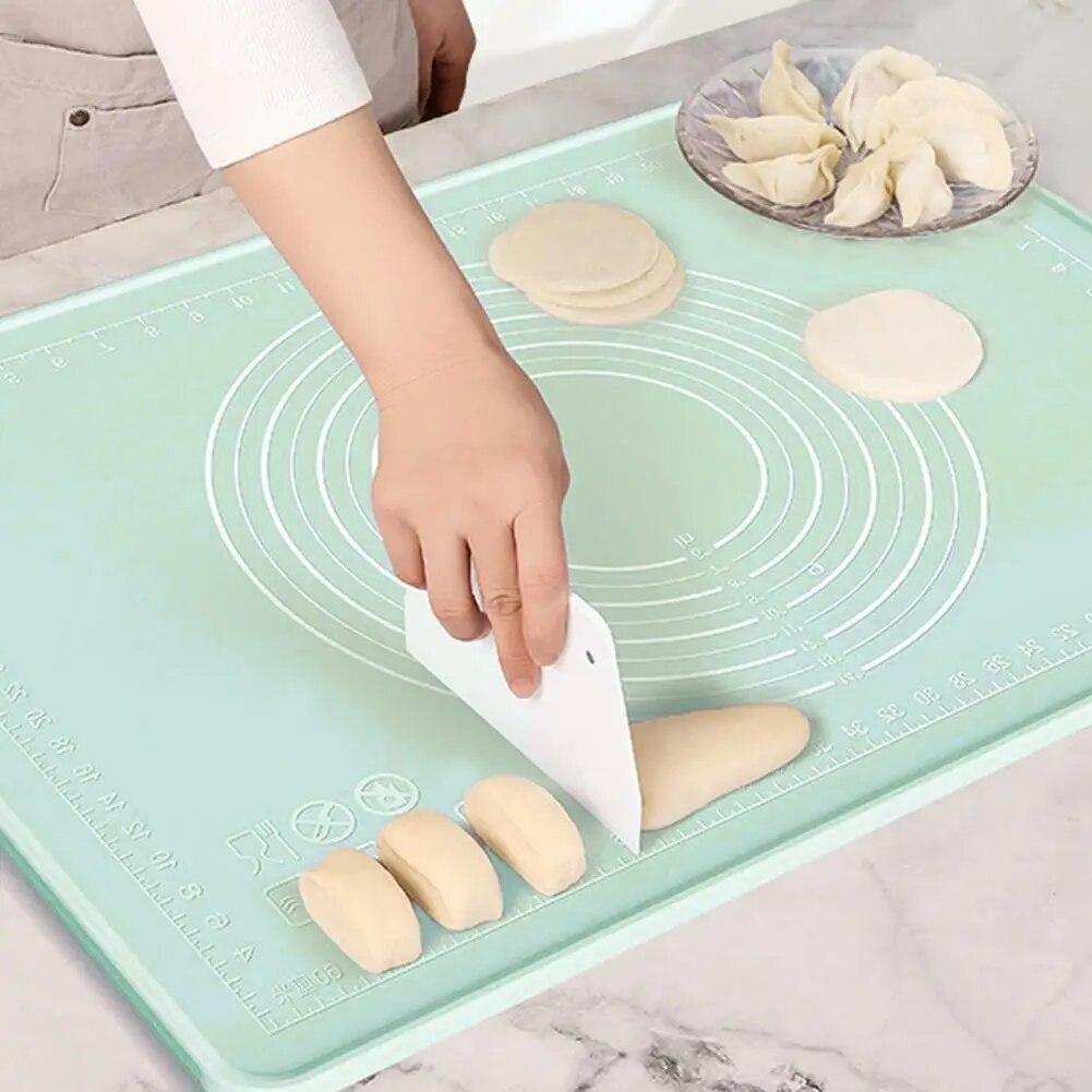 Коврик для замеса теста, коврик для раскатки теста, удобный силиконовый антипригарный коврик для выпечки для домашней кухни