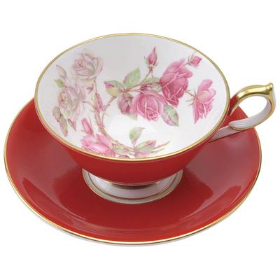 Чайная пара Aynsley Elizabeth Rose Gold, Афины, 200 мл, Красный, 305600208c