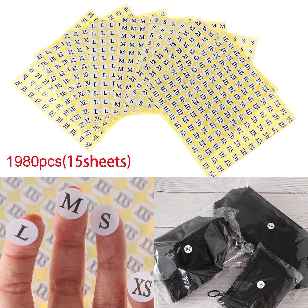 Package Label Clothing accessorie Size labels Garment tags Clothing size dividers Label Stickers