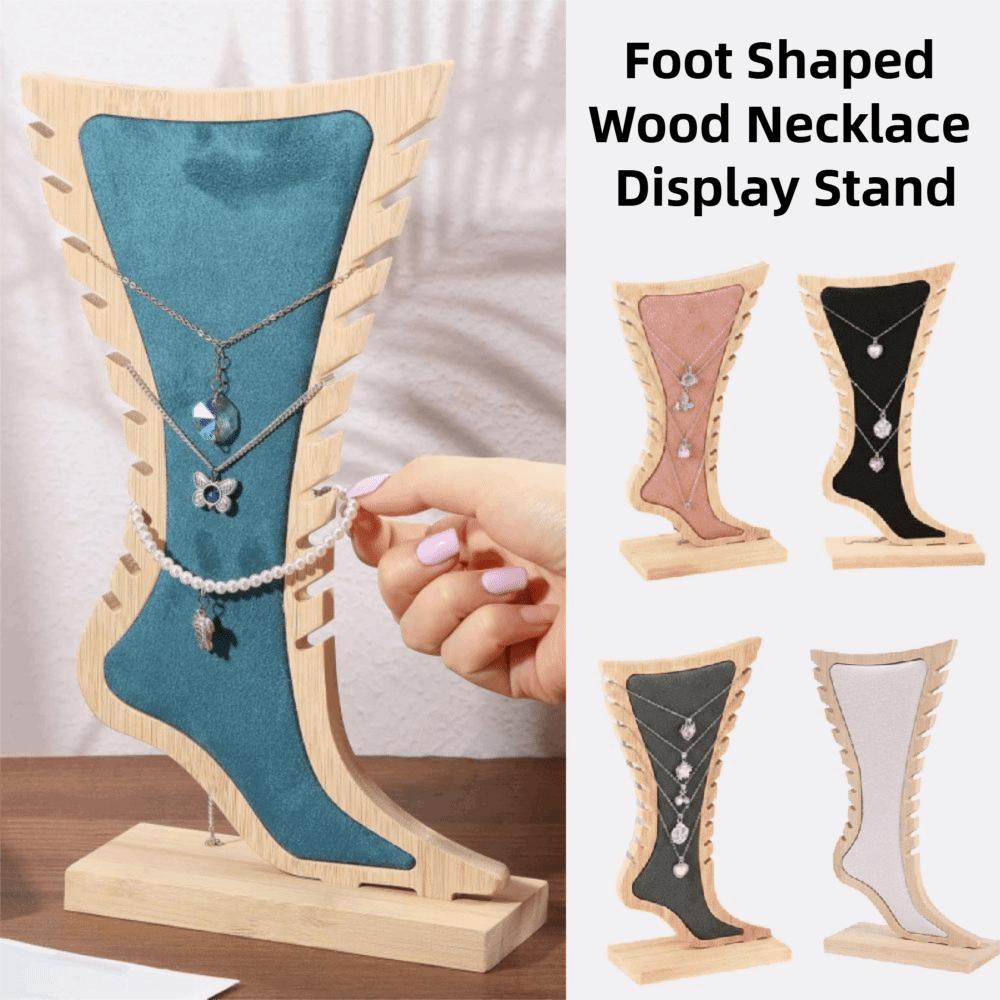 Storage Velvet Wooden Board Holder Creative Jewelry Hanging Stand Photography Props