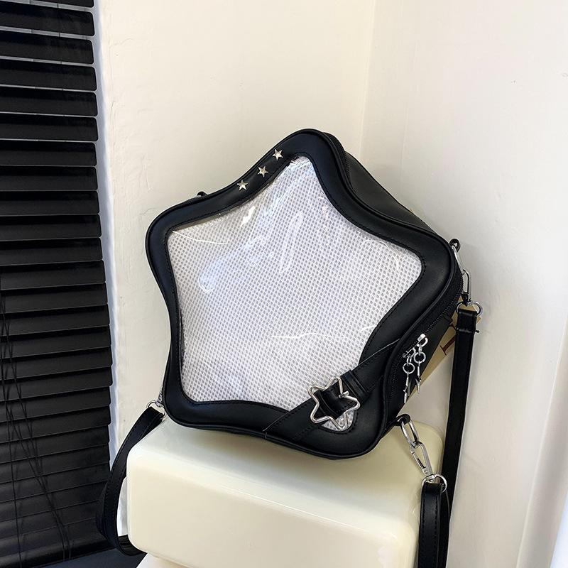 Сумка рюкзаки популярная прозрачная школьная сумка для женщин Sweet Chic Star Crossbody сумка дисплей мини рюкзак