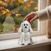 Desktop Micro Landscape Ornaments Halloween Ghost Figurine, Resin Miniature Chain Ghost, Face-Palm Pumpkin Craft for Collections Cute Spooky