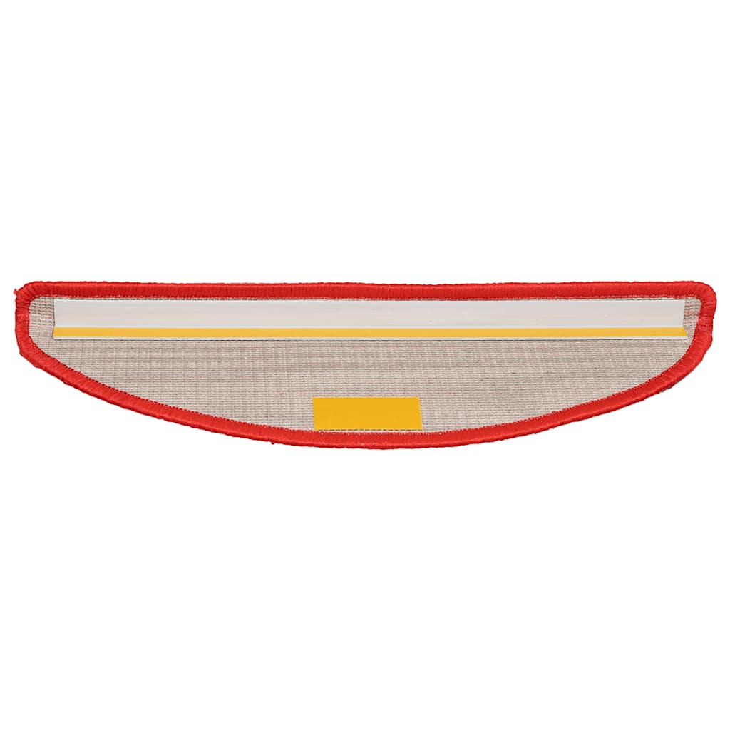 Коврики для ступеней 30 шт.. 56 x 17 x 3 см, красный полукруглый