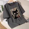 Summer 3d Print Animal Loose Top T-Shirt Man Cartoon Short Sleeve Breathable Boy Girl Oversized Tee Shirts Couple Outfit
