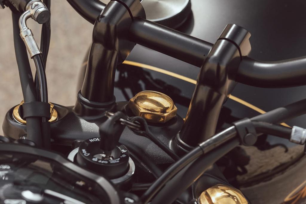 Гайка рулевой колонки Motone для Street Twin Street Scrambler T100 T120 BOSS Brass MMU068