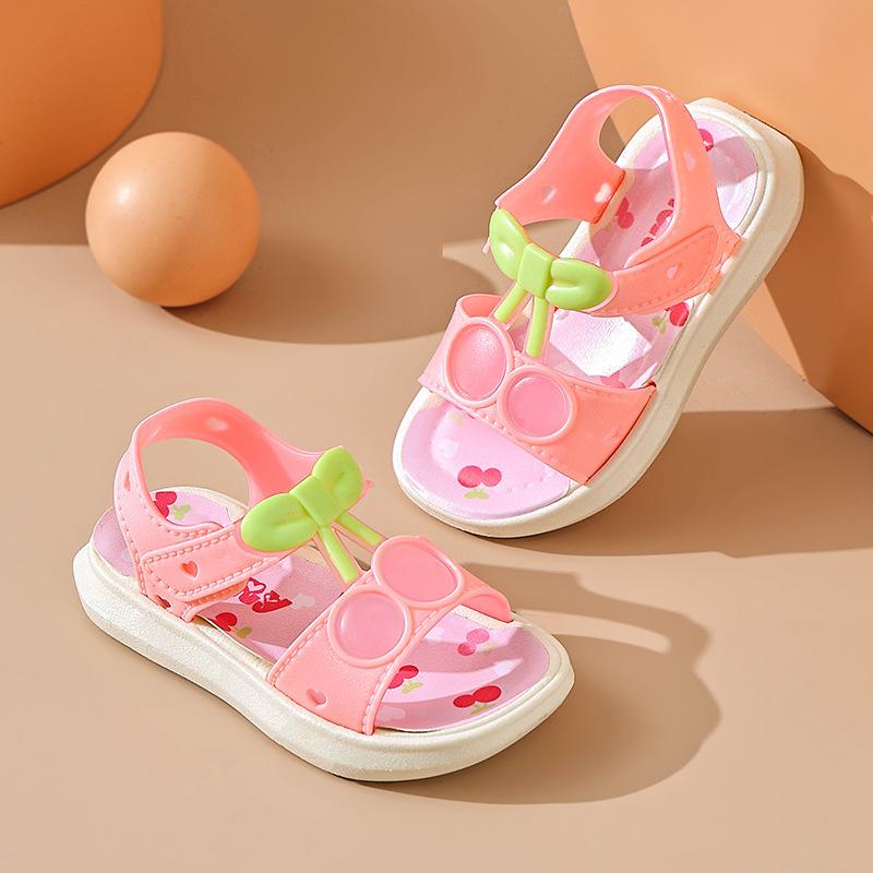 Girls Sandals Summer Children's Princess Sandals Student Soft Sole Versatile Little Girl Medium and Older Children's Beach Shoes