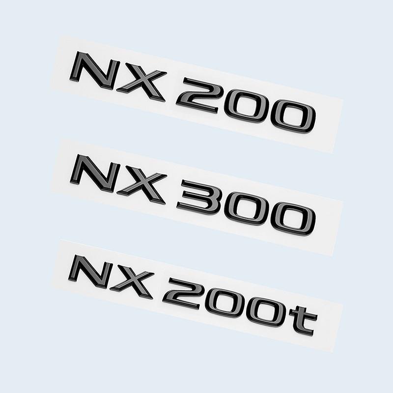 Глянцевый черный ABS буквы NX200 NX300 NX200t NX300h ГИБРИДНАЯ эмблема для Lexus багажник автомобиля логотип наклейка значок