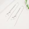 Fashion Blade Tassel Ear Hook Earrings Female Personality Simple Anti-Lost Temperament Mid-Length Leaf Earrings Earrings