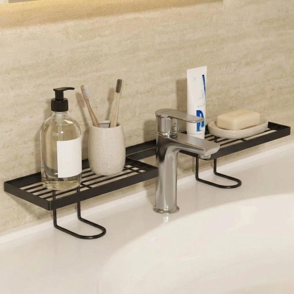Water Drainage Faucet Storage Shelf Mesh Design Cosmetics Organizer Sink Drying Rack Kitchen