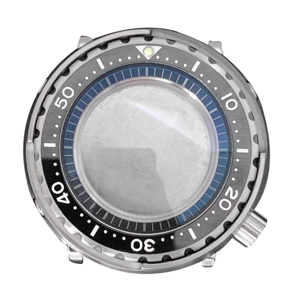 45mm Waterproof Watch Case Mineral Glass Mechanical Movement Parts for NH35/NH36